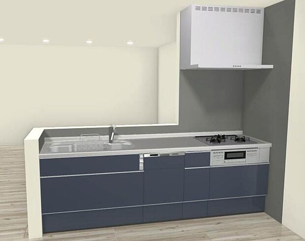 【多機能で使い勝手の良いキッチン】快適さを追求した、多機能で使い勝手の良いキッチン。リビング側には軽食を楽しめるカウンターを付けました。家族との会話も弾み、省スペースながら収納力も抜群。