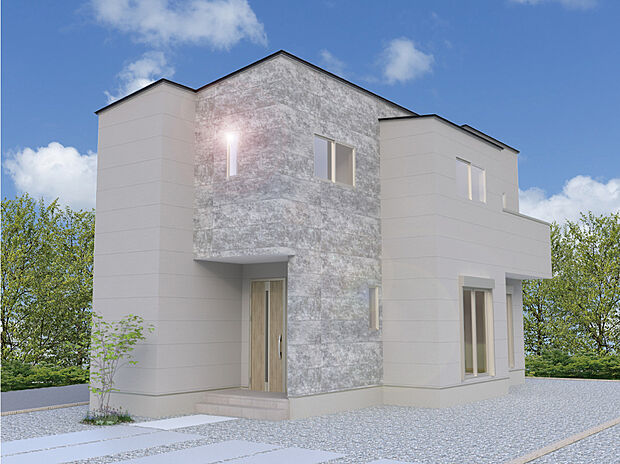 【4号棟外観完成予想図】※パースは設計図面を基にした完成予想図です。