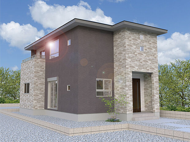 【2号棟外観完成予想図】※パースは設計図面を基にした完成予想図です。