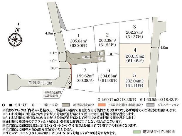 小中学校徒歩10分圏内の場所に全7区画の分譲地が誕生!