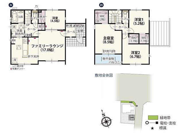 ボックス型の外観がスタイリッシュな使い勝手のいい家。全居室角部屋で二面採光の明るい間取り。お部屋のどこにいても過ごしやすく、のんびりできる空間が広がります。