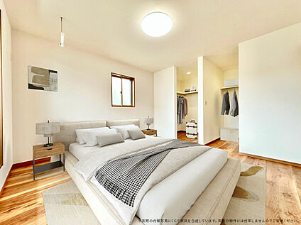 【3号棟　主寝室　家具設置イメージ】