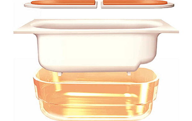 【断熱浴槽】お湯が冷めにくい浴槽保温材で暖かさを長時間キープします。
※物件によりフタの種類は異なります。