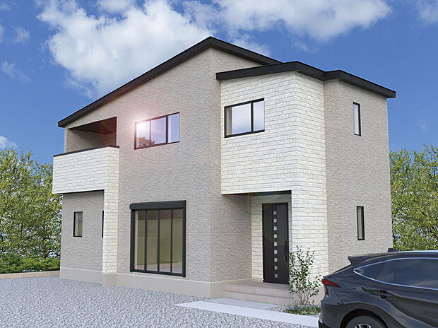 【【5号棟外観完成予想図】】※パースは設計図面を基にした完成予想図です。