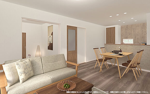 【【13号棟 LDKイメージ】】※画像は設計図面を基に作成したイメージです。