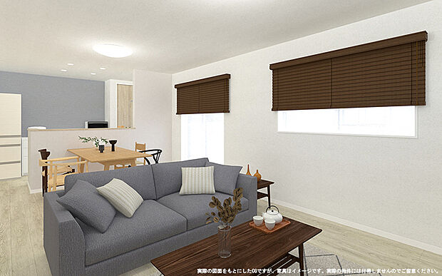 【【1号棟 内観イメージパース】】※画像は設計図面を基に作成したイメージです。