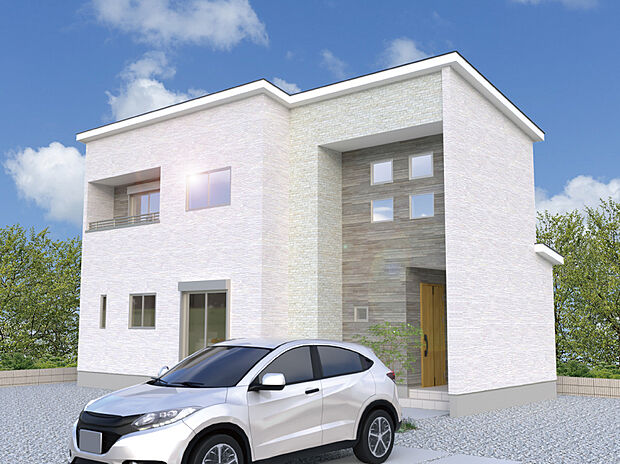 【【4号棟外観完成予想図】】※パースは設計図面を基にした完成予想図です。