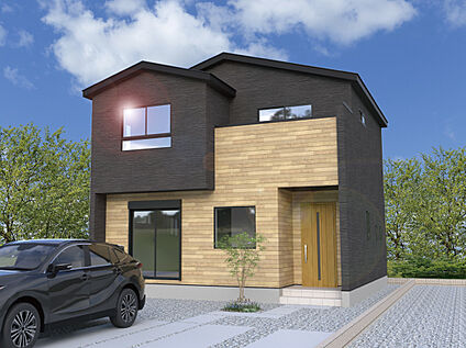 【1号棟外観完成予想図】