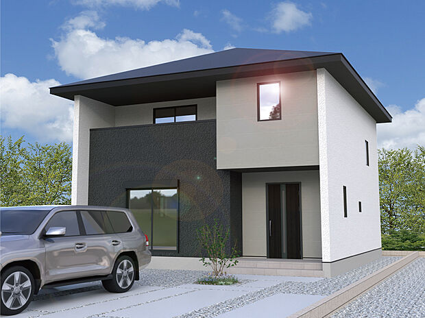 【【2号棟外観完成予想図】】※パースは設計図面を基にした完成予想図です。