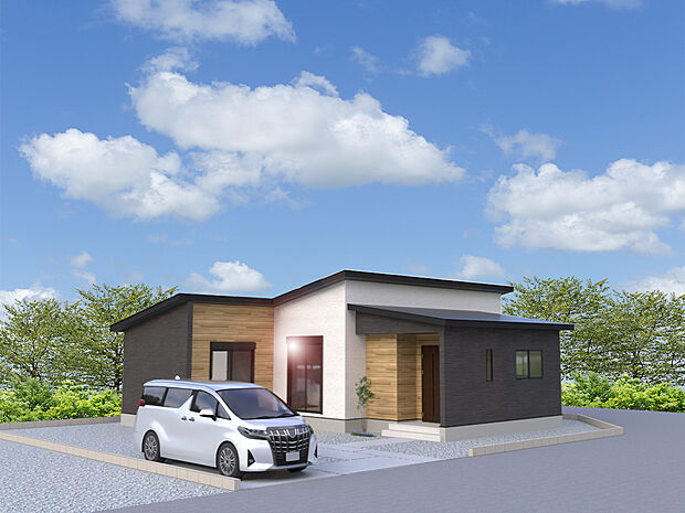 【【3号棟外観完成予想図】】※パースは設計図面を基にした完成予想図です。