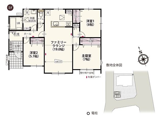 【3LDK】東武鉄道伊勢崎線「加須」駅：徒歩29分（2300ｍ） 加須市立水深小学校：徒歩23分（1800ｍ） 加須市立加須東中学校：徒歩38分（3000ｍ） 花咲幼稚園：徒歩20分（1600ｍ） ビバモール加須：徒歩10分（800ｍ） カスミフードスクエア ビバモール加須店：徒歩8分（600ｍ） カワチ薬品 加須店：徒歩12分（900ｍ） 生鮮&業務スーパー 加須ビバモール店：徒歩14分（1100ｍ） 福島医院：徒歩7分（550ｍ） 埼玉県済生会加須病院：徒歩22分（1700ｍ）