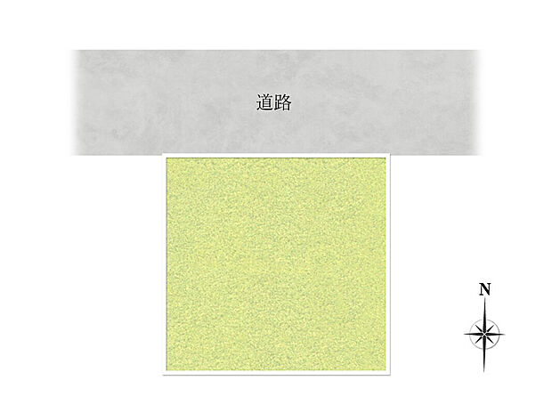 【区画図】
前面道路は北側、幅員約4m、接道約8.07mです。現況更地のため、設計から建築まで、スムーズに進められます。解体工事費用などがかからないのも嬉しいポイントです。