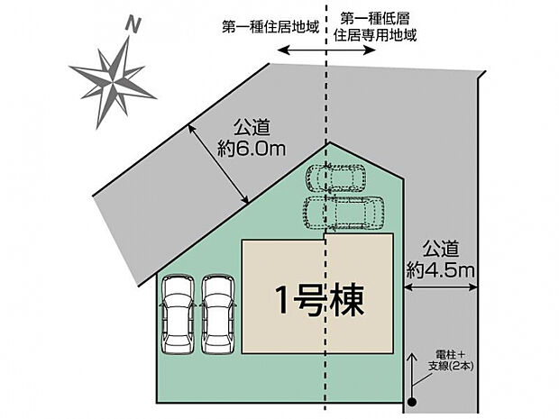 千葉市稲毛区宮野木町1棟 区画図