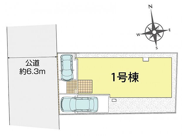 鎌ケ谷市中央2丁目1棟 区画図