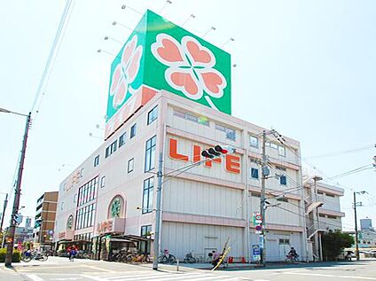 ライフ平野西脇店 約750m(徒歩10分)