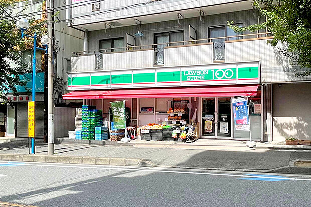 ローソンストア100 LS北松戸店（現地より徒歩5分）