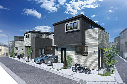 【重厚感とスクエアデザインが演出する高級感ある街】