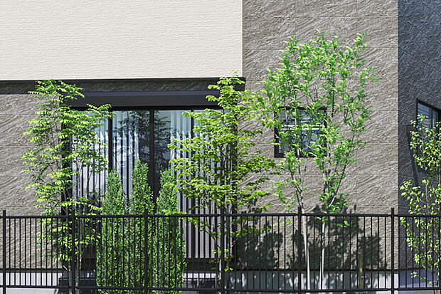 【【四季折々の植栽】】街並みに潤いと日々の暮らしに癒やしを与えてくれる植栽を配しました。自然の息吹や季節の移ろいを感じられ、心豊かな暮らしが叶います。