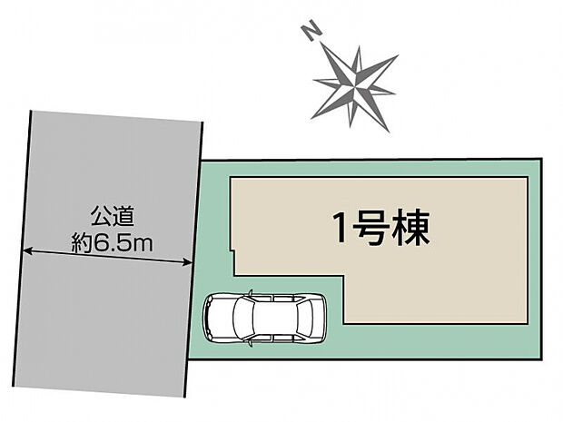 草加市長栄4丁目1棟 区画図