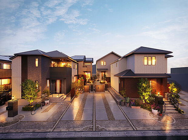 敷地面積全邸135m2超。大型スーパー近接、利便施設も身近に揃う〈全11邸〉