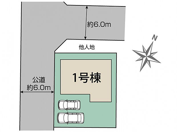 小平市大沼町2丁目1棟 区画図