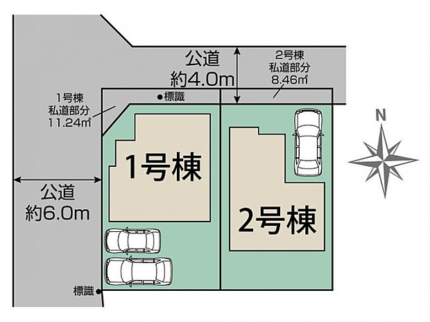 調布市深大寺東町7丁目2棟 区画図