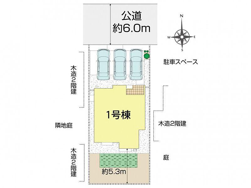 北足立郡伊奈町栄5丁目3期1棟 区画図