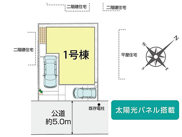 白岡市小久喜4期1棟 区画図