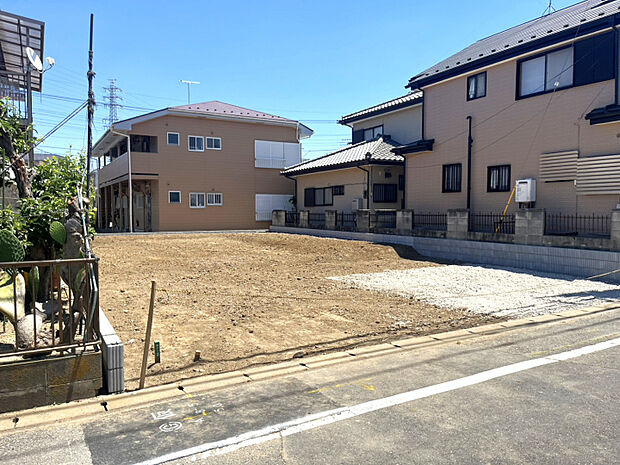 販売現地【2026/5/30撮影】　敷地60坪のゆとりある整形地
