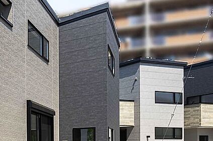 特徴ある窓デザイン