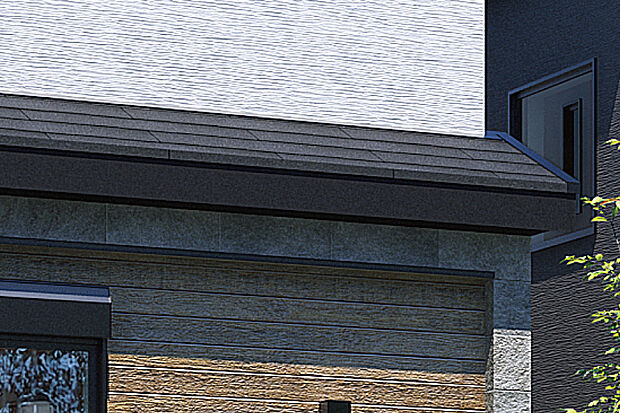 【重厚感のある下屋根】重厚な下屋根が生み出す、落ち着きある佇まい。