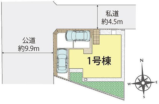 伊勢原市笠窪1棟 区画図