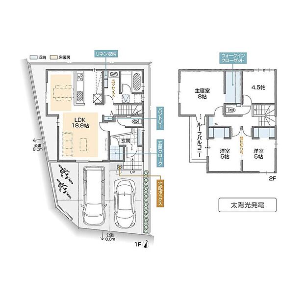 (A棟)、価格3790万円、3LDK+S、土地面積114.72m2、建物面積104.35m2