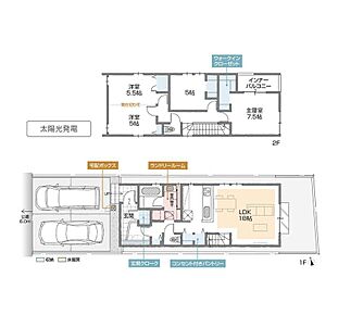 ランドリールーム・玄関クロークのある収納充実プラン 