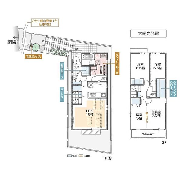 【4LDK】4LDK+WIC+ランドリールーム+玄関クローク