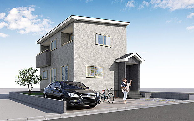 完成予想図:外観(2号棟)