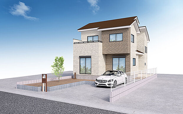 完成予想図:外観(1号棟)