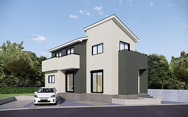 完成予想図:外観(1号棟)