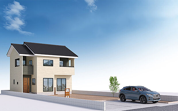 完成予想図：外観（2号棟）