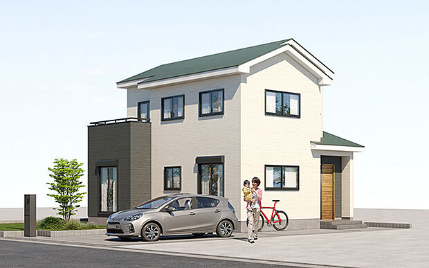 完成予想図：外観（2号棟）