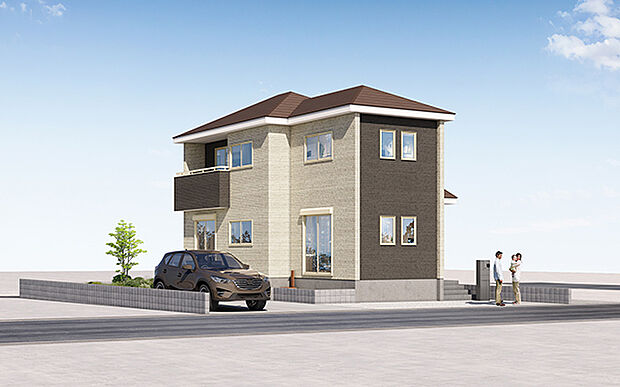 完成予想図：外観（2号棟）