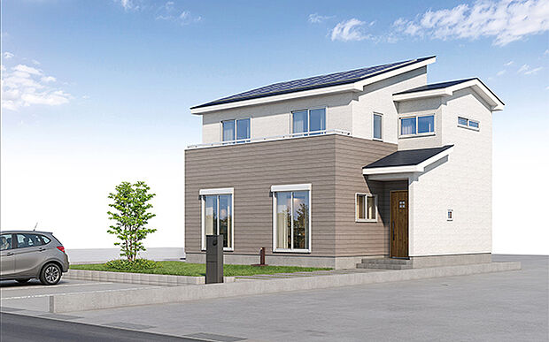 完成予想図：外観（1号棟）