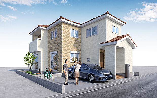 完成予想図：外観（3号棟）