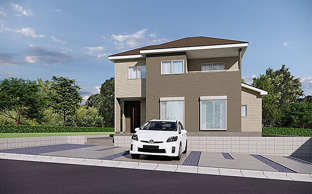 完成予想図:外観(1号棟)