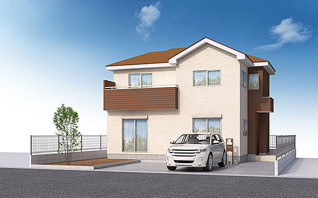 完成予想図：外観（3号棟）