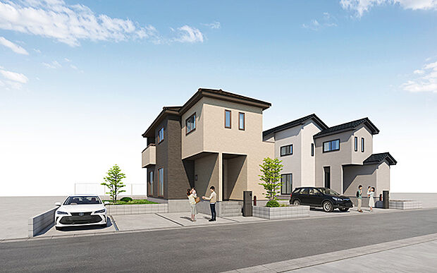 完成予想図:外観(3・4号棟)