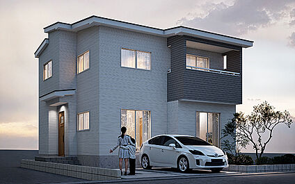 完成予想図：外観（3号棟）