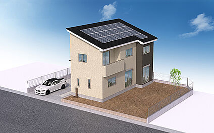 完成予想図：外観（2号棟）