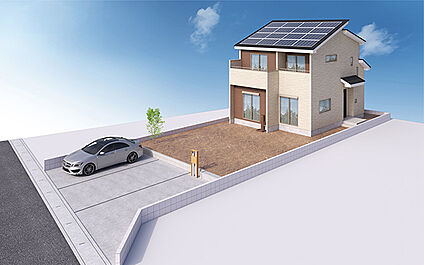 完成予想図：外観（4号棟）