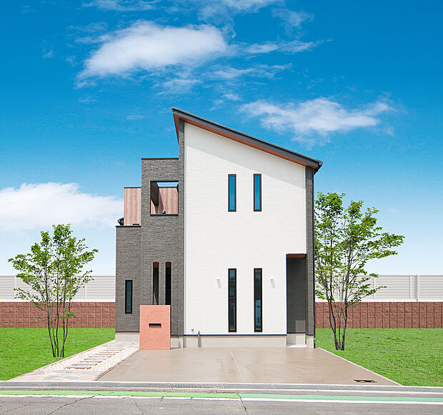 【アーバンモダン】スタイリッシュモダンのスマートなデザインの外観です。(当社施工例)